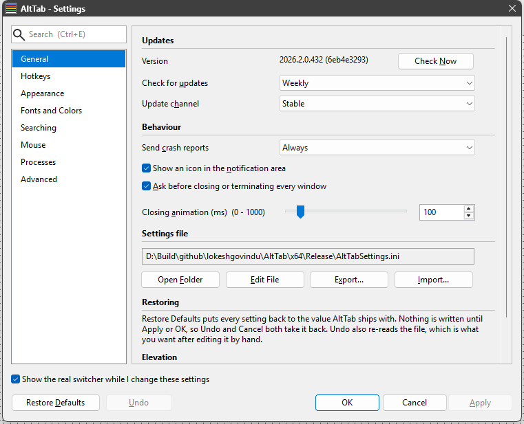 The dialog with the preview ticked