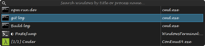 Alt+Backtick across a group